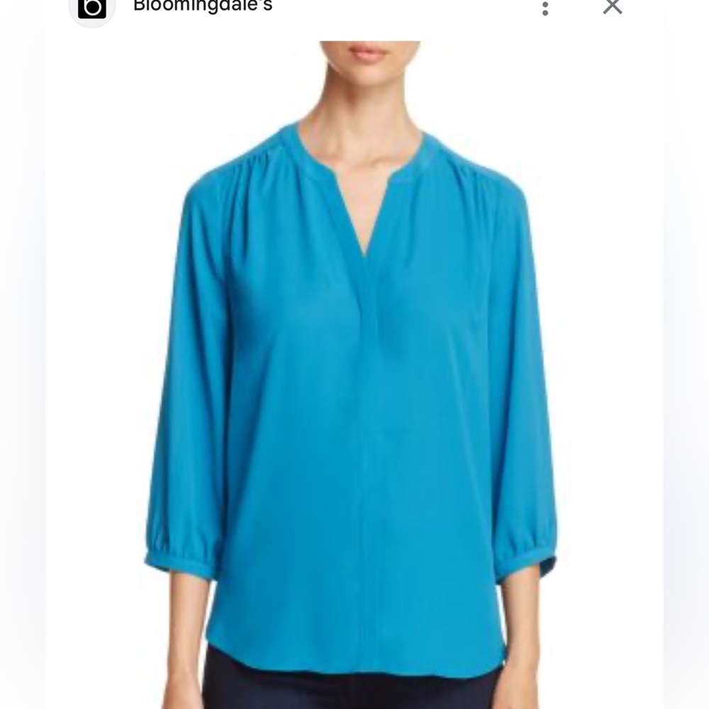 NYDJ Women's Vibrant Blue Blouse